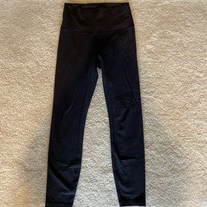 Lululemon Black Wunder Under 7/8 Leggings